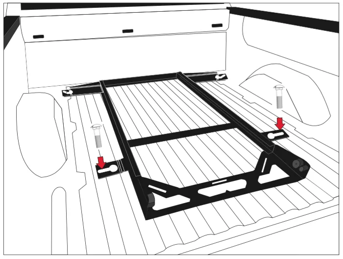 BSA-MAV-2022 – BEDSLIDE Bed Slide Installation Kit, Factory Mount No Drill Brackets For 10-5337-CLS/ 10-5337-CLB Bed ...